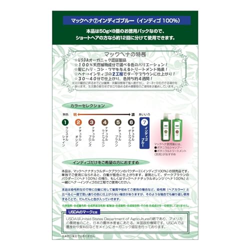 Mac Planning Indigo Blue Hair Treatment 400g 100% Natural