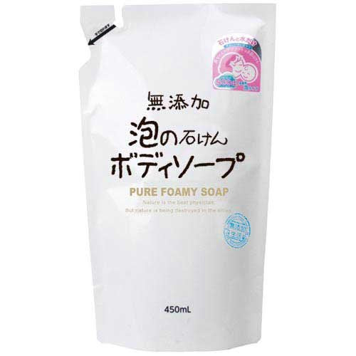 Max Fragrance-Free Foam Body Soap Refill 450mL for Gentle Cleansing