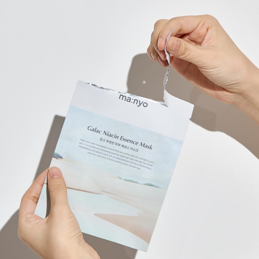 ma:nyo Galac Niacin Essence Mask 10 Sheet Set for Hydration