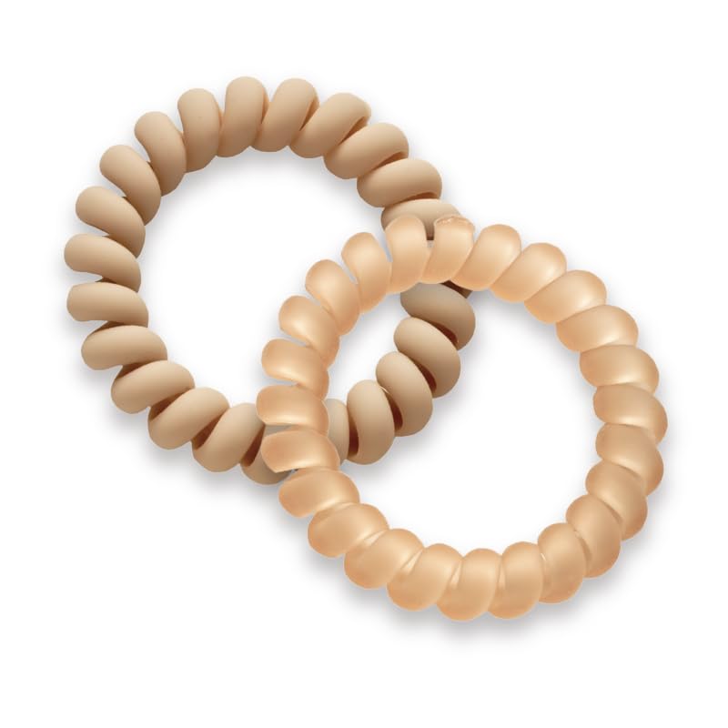 Mapepe Élastiques à Cheveux Printemps 2P Beige Mat