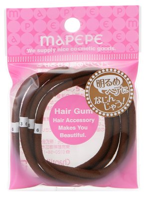 Mapepe Élastiques à Cheveux 4 pièces Brun Clair