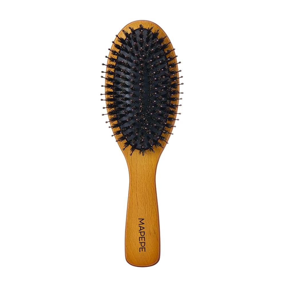 Mapepe Brosse à Cheveux en Poils Naturels Bruns