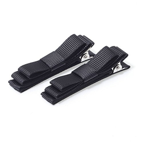Mapepe Clip à Ruban Noir 2P Pratique pour Cheveux