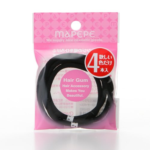 Mapepe Anneaux de Cheveux 4P BK pour un Maintien Optimal