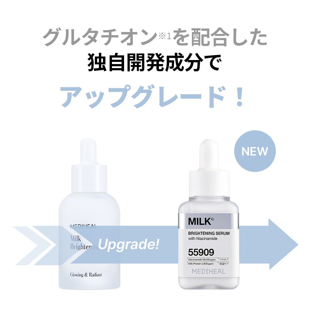 MEDIHEAL Milk Brightening Serum 40ml for Radiant Skin
