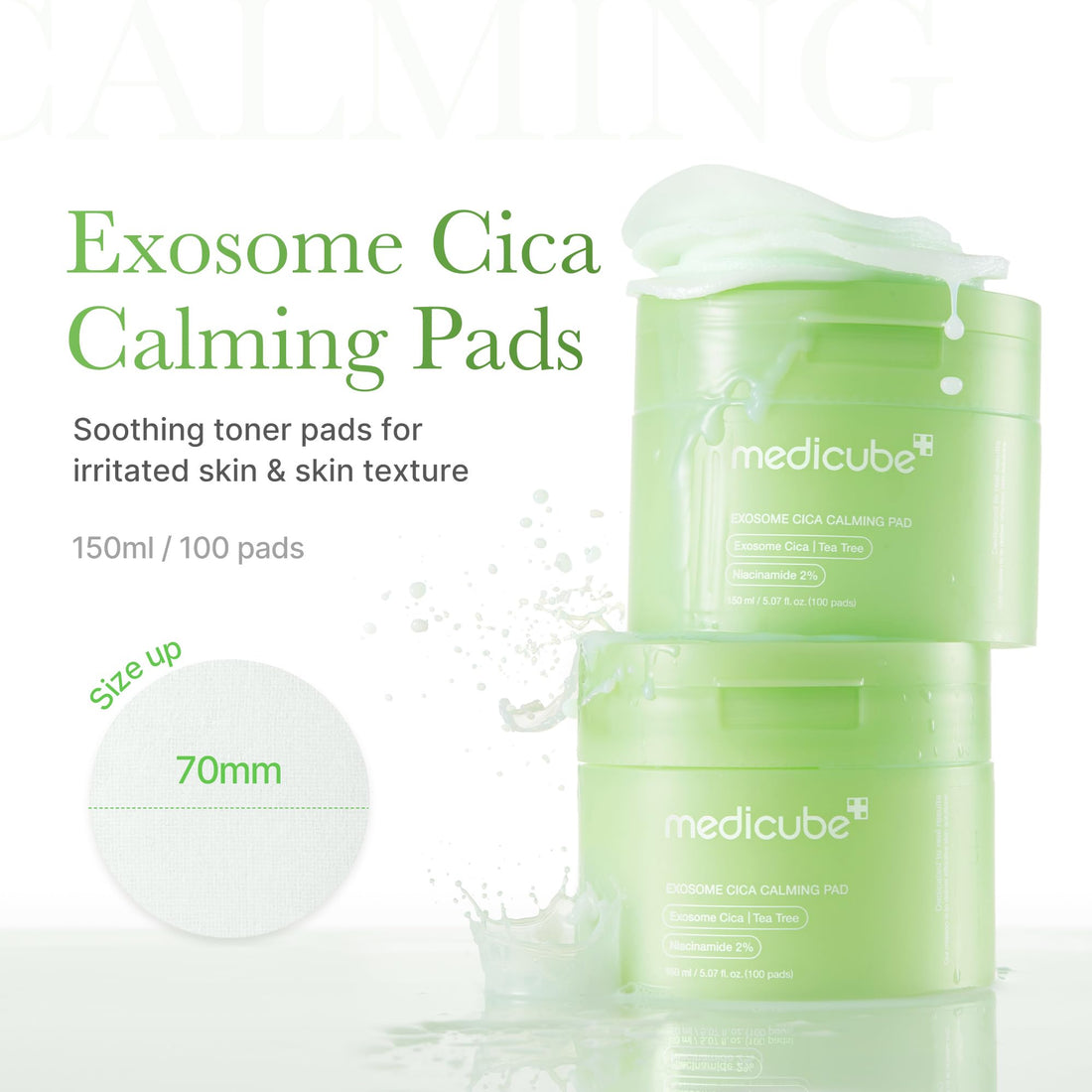 Medicube Exosome Cica Toner Pads for Hydration and Moisture Barrier