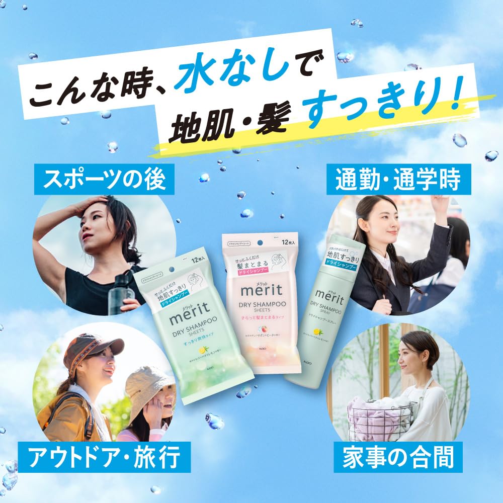 Merit Dry Shampoo Sheets Refreshing Type 20 Sheets