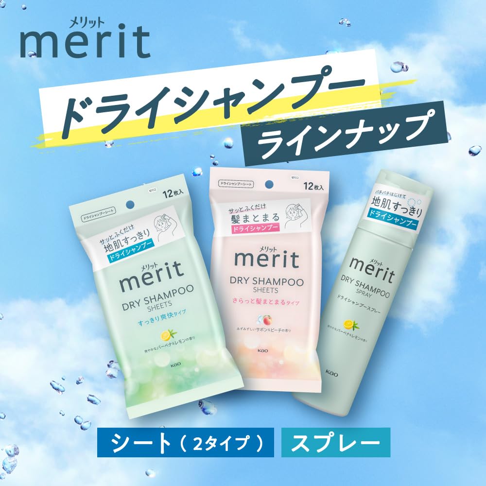 Merit Dry Shampoo Sheets Refreshing Type 20 Sheets