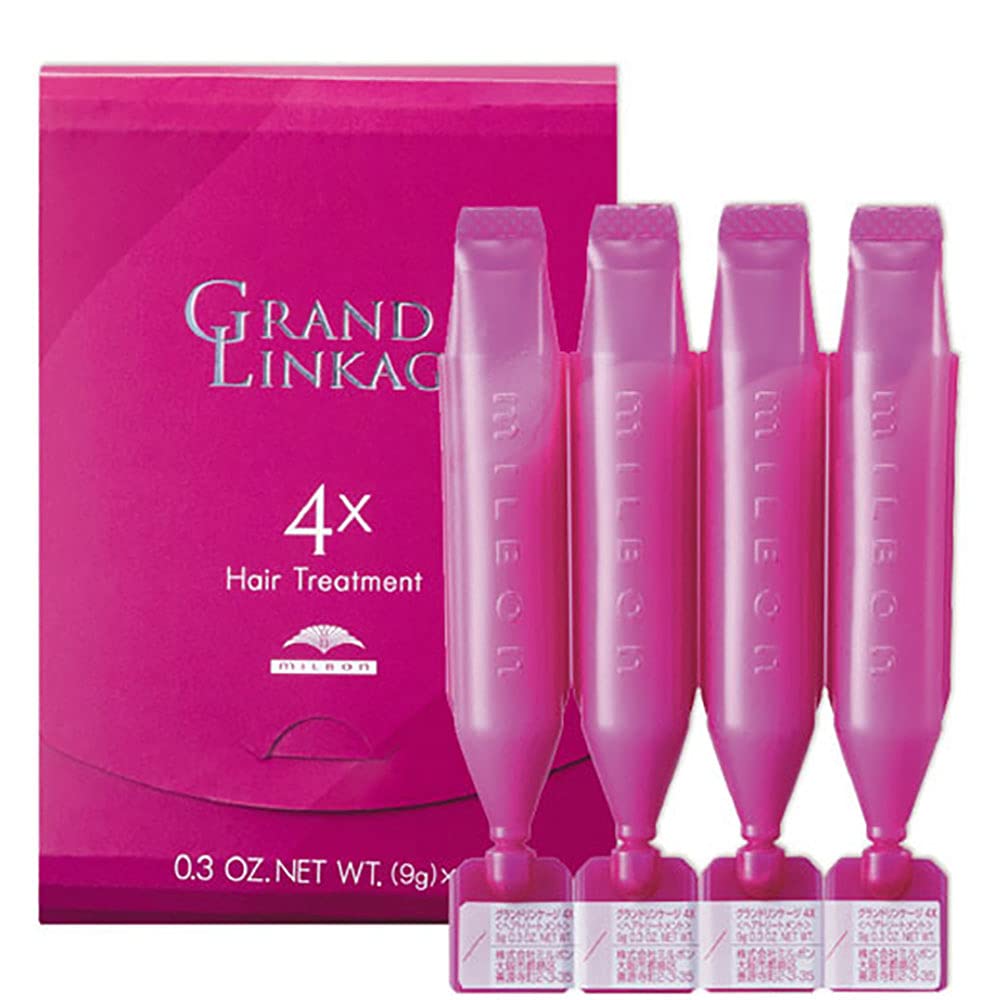 MILBON Grand Linkage Salon Treatment 4x 9g Set for Japanese Hair Care