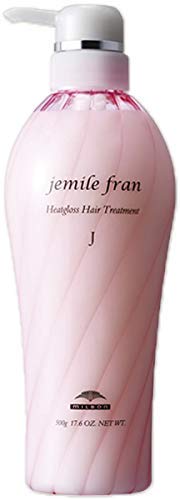 MILBON Jemile Fran Heat Gloss Treatment 500g for Shiny Hair