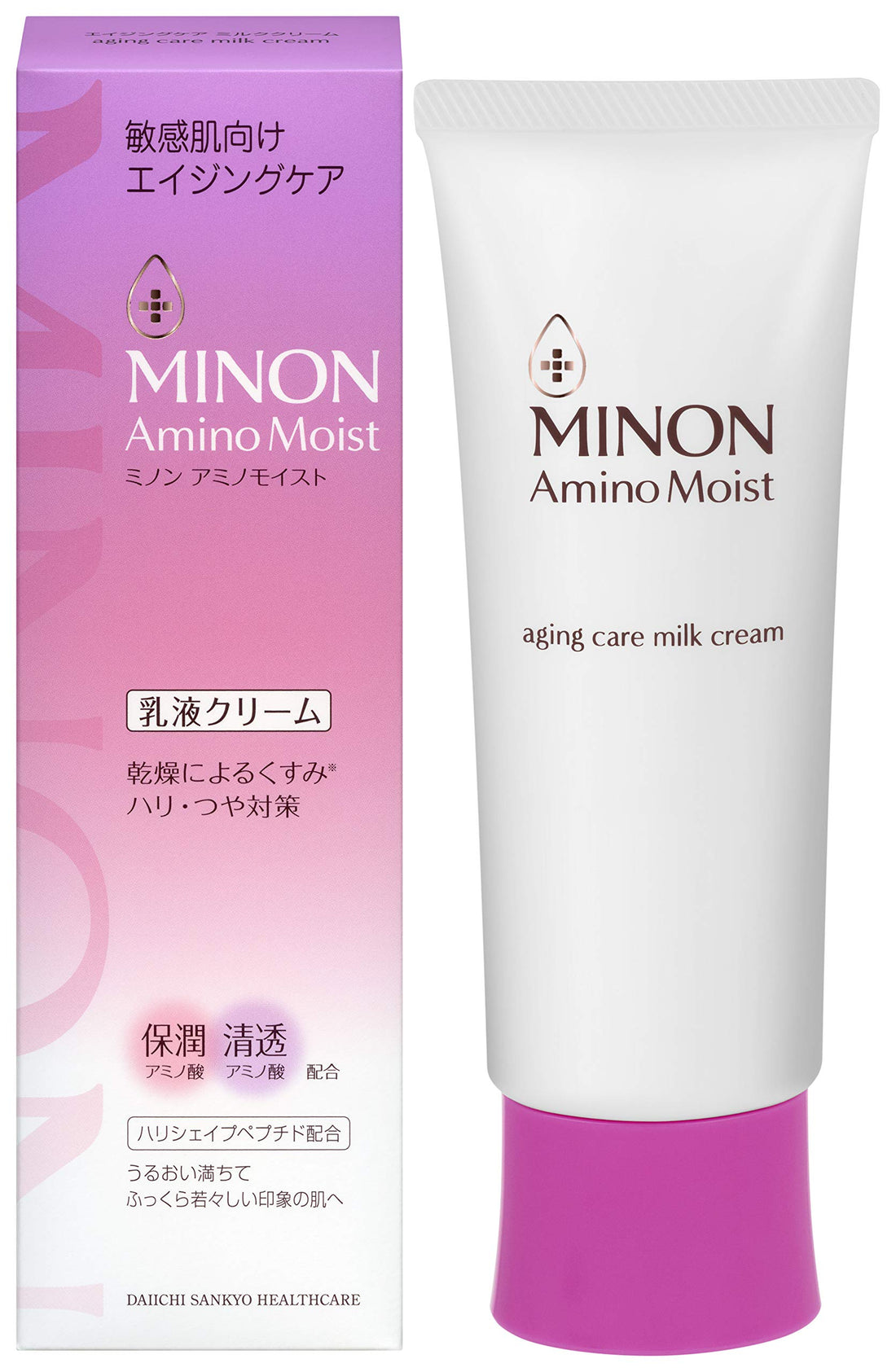 Minonaminomoisuto Amino Moist Aging Care Milk Cream 100g for Hydration