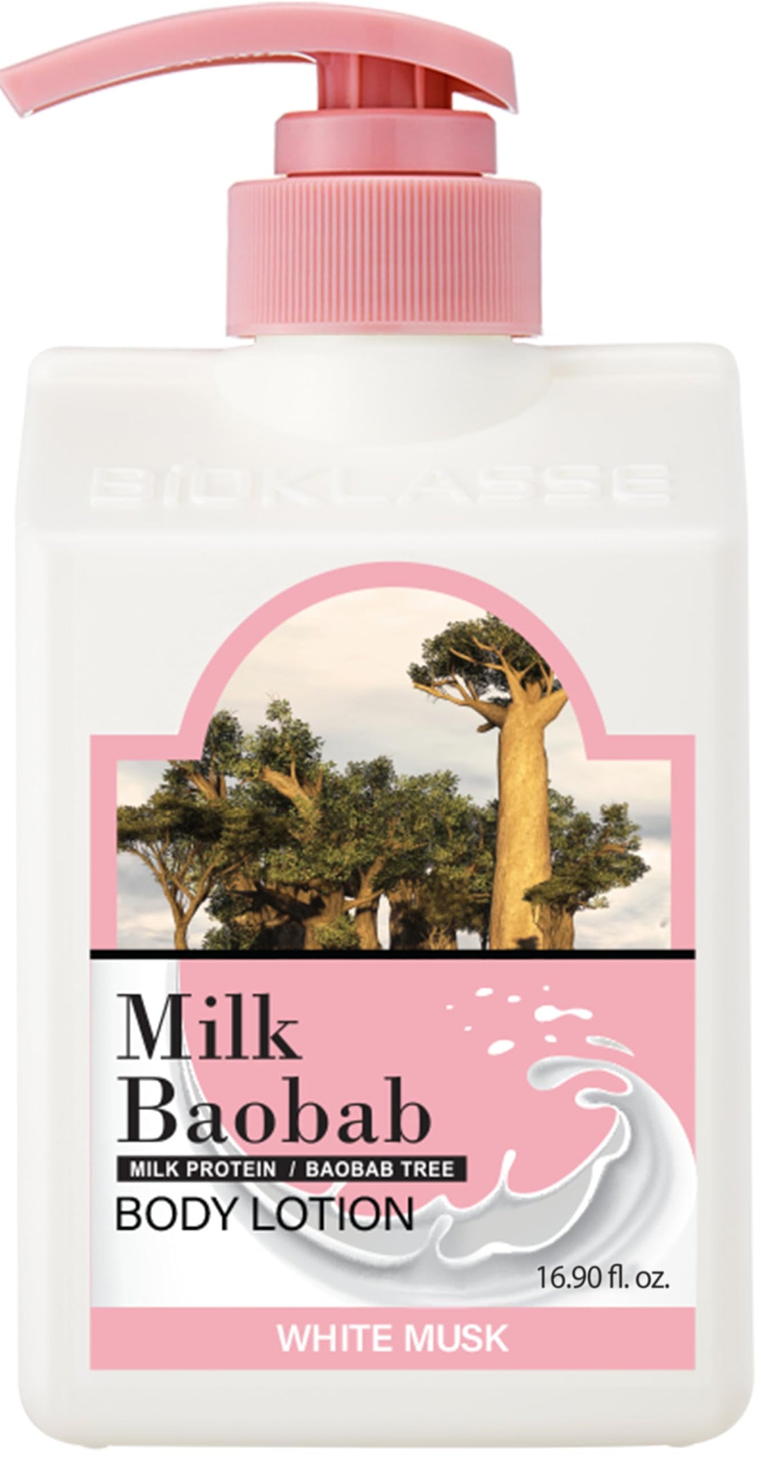 MILK BAOBAB Body Lotion with White Musk 500ml for Japanese Skincare