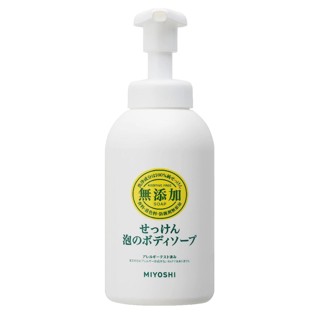 MIYOSHI Savon Mousse Corps 500ml Nettoyant Doux Sans Additifs