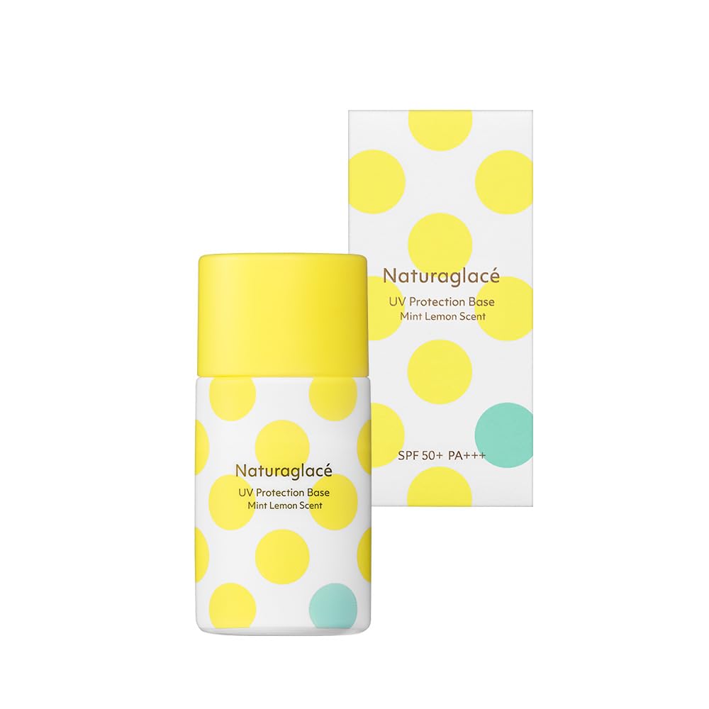 naturaglace ナチュラグラッセ UVプロテクションベース ML(ミントレモン) 30ml SPF50+ PA+++ ミントレモンの香り 石けんオフ 植物性スキンケア成分 オーガニック