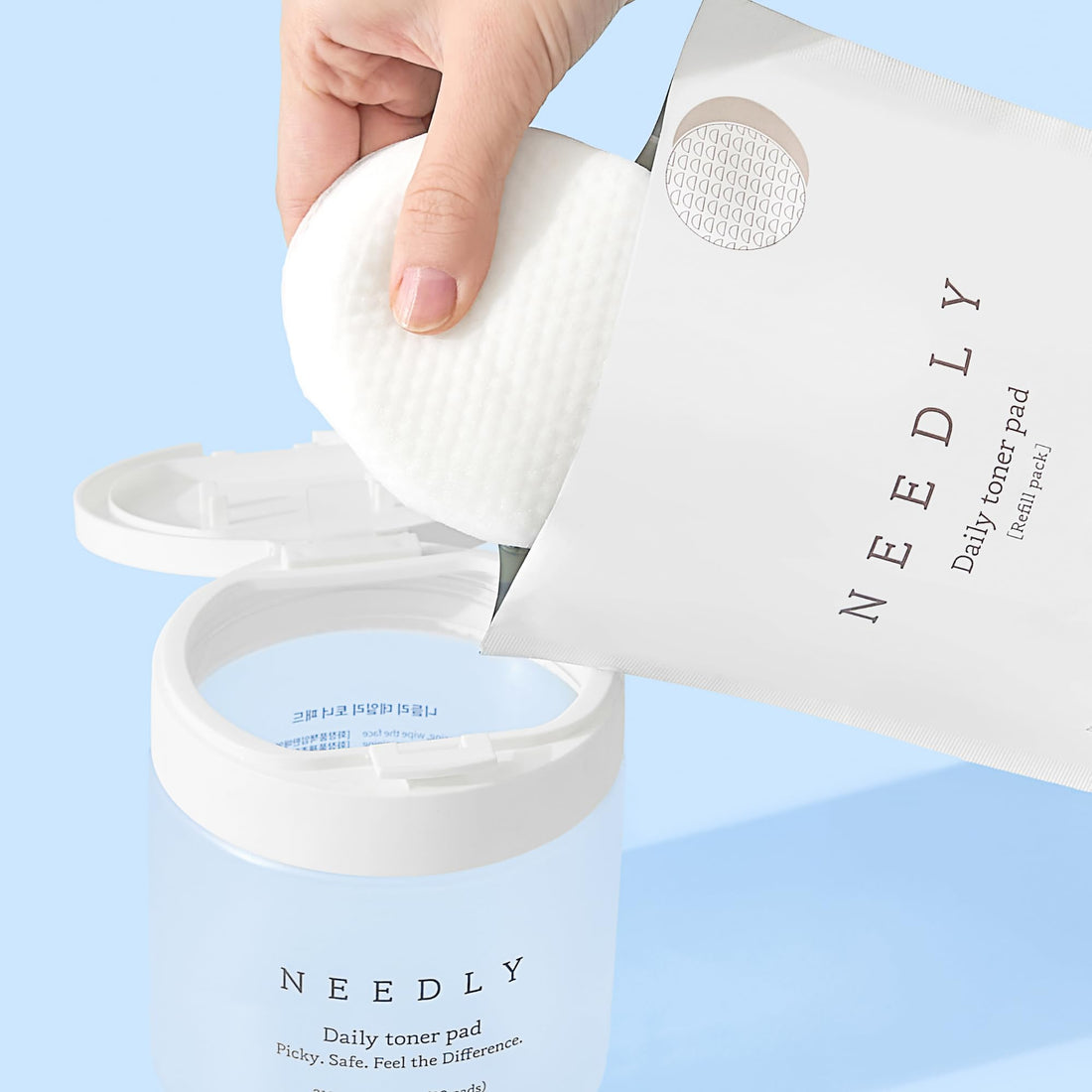 Needly Hydrating Daily Toner Pads with Hyaluronic Acid 80 Pads