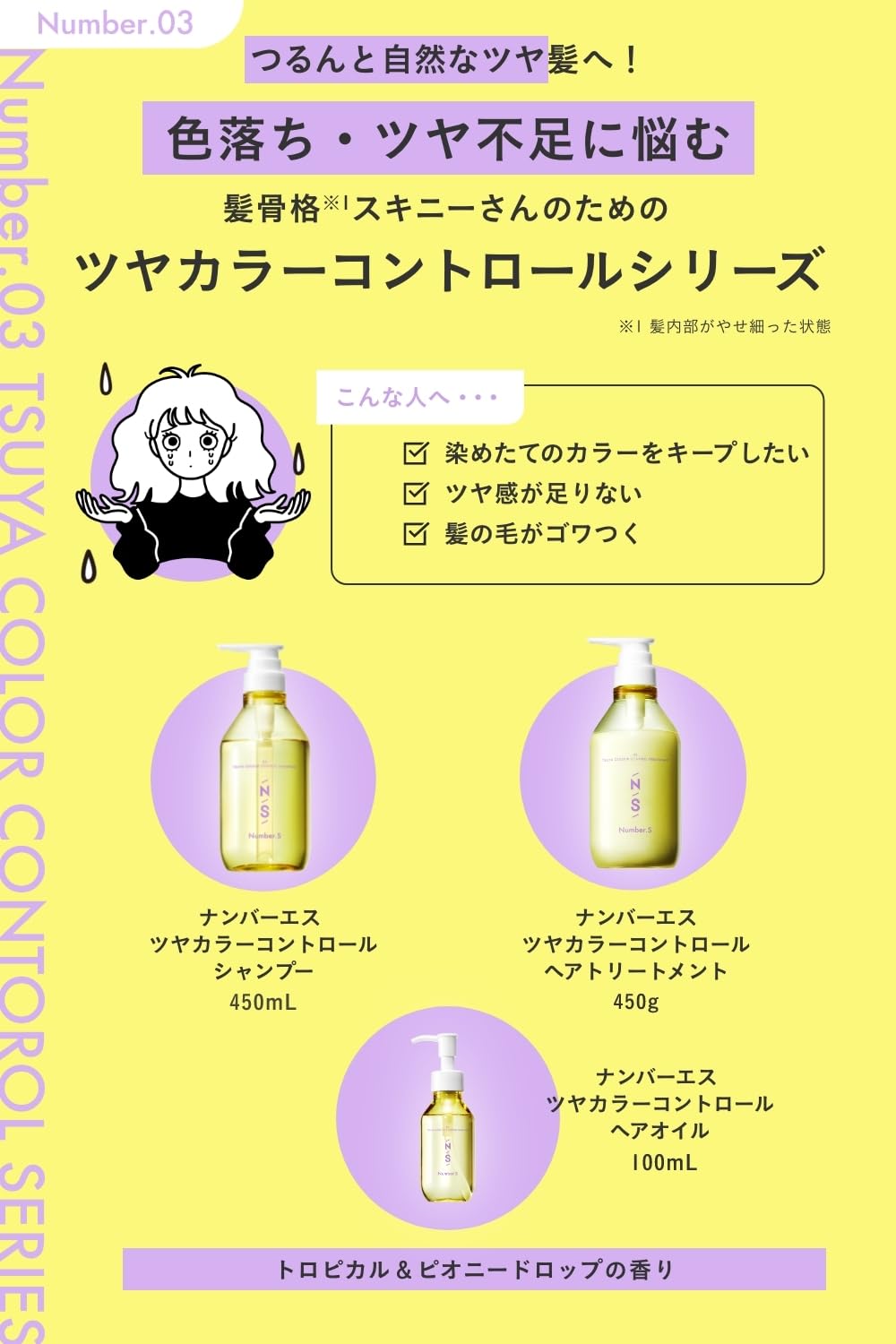 Number.S Glossy Color Control Shampoo Refill Tropical Peony 400ml