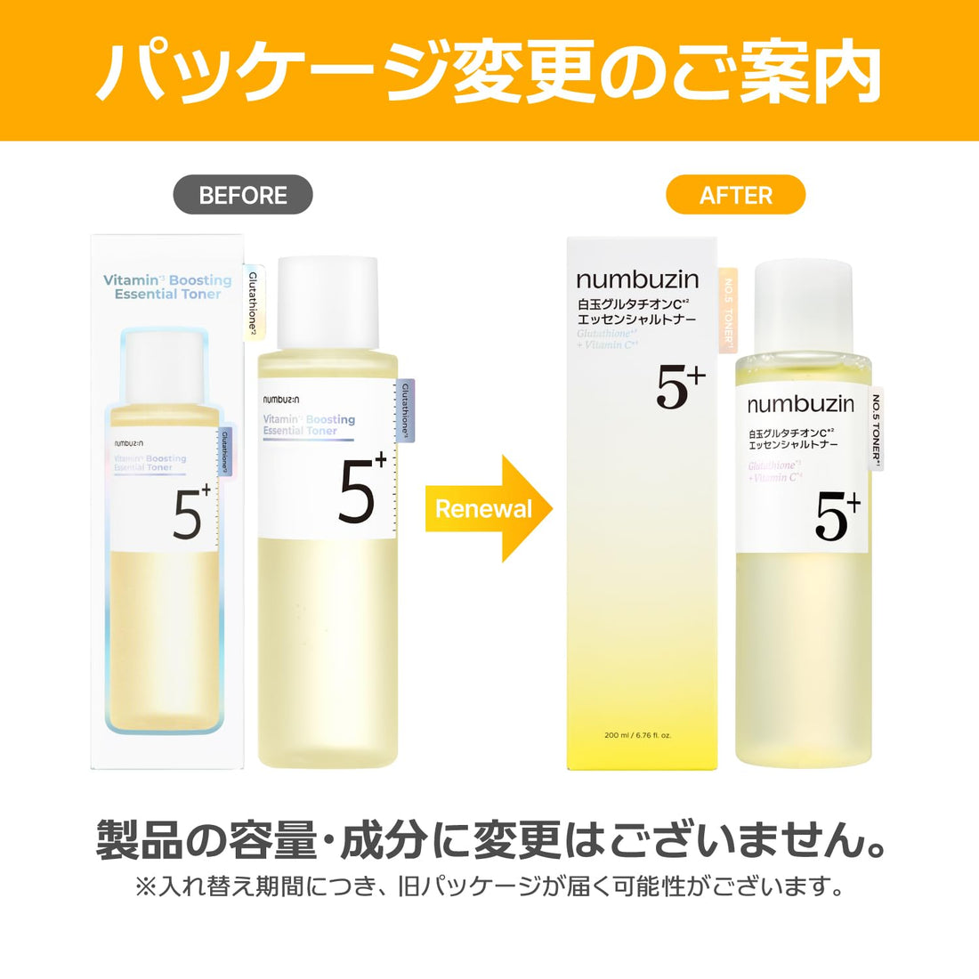 numbuzin Glutathione C Toner 200ml for Brightening and Hydration