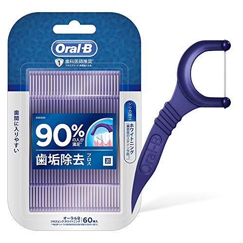Oral-B Floss Picks Whitening 60 Pieces for Effective Oral Care