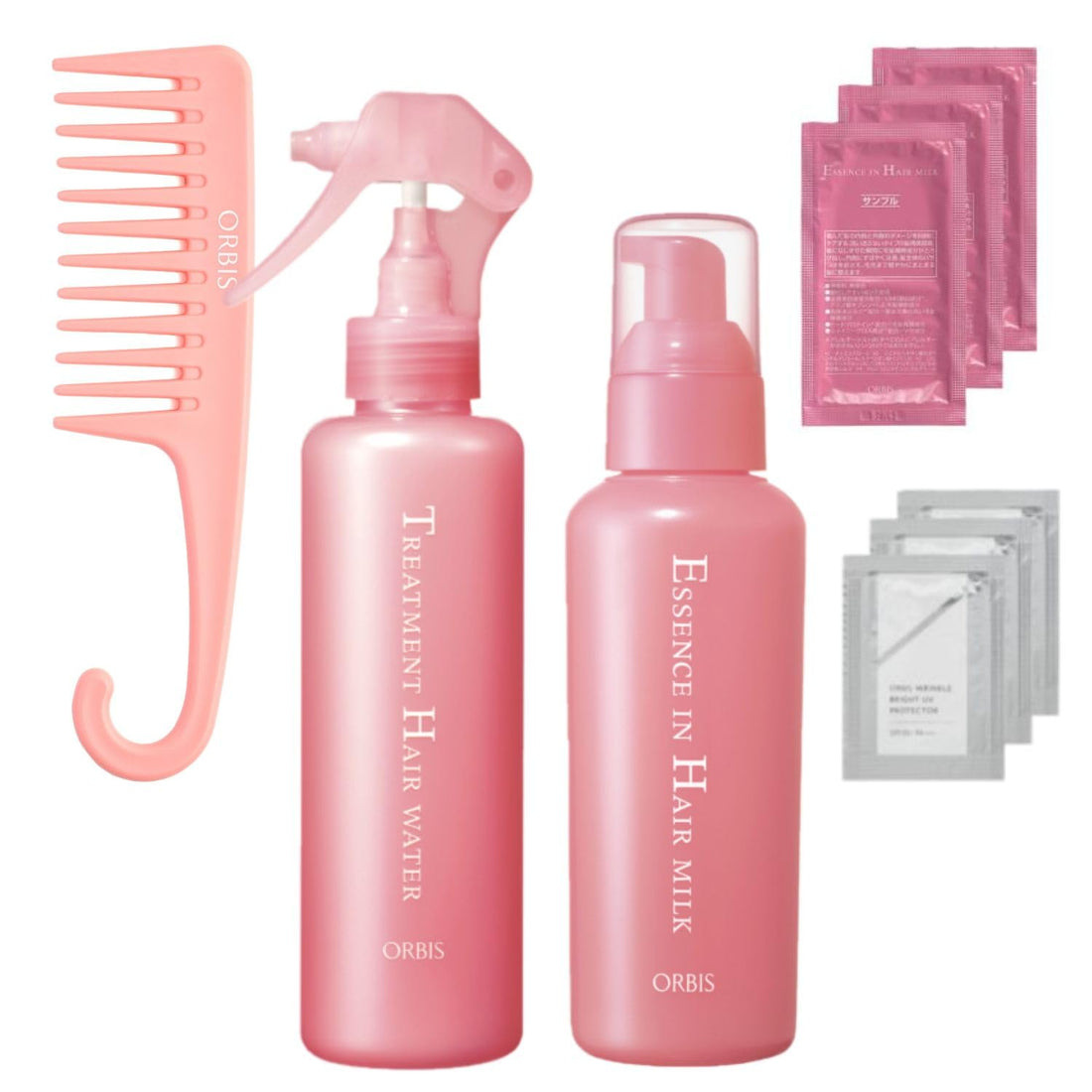 ORBIS Essence in Hair Milk Treatment Hair Water Set with Comb & Sample