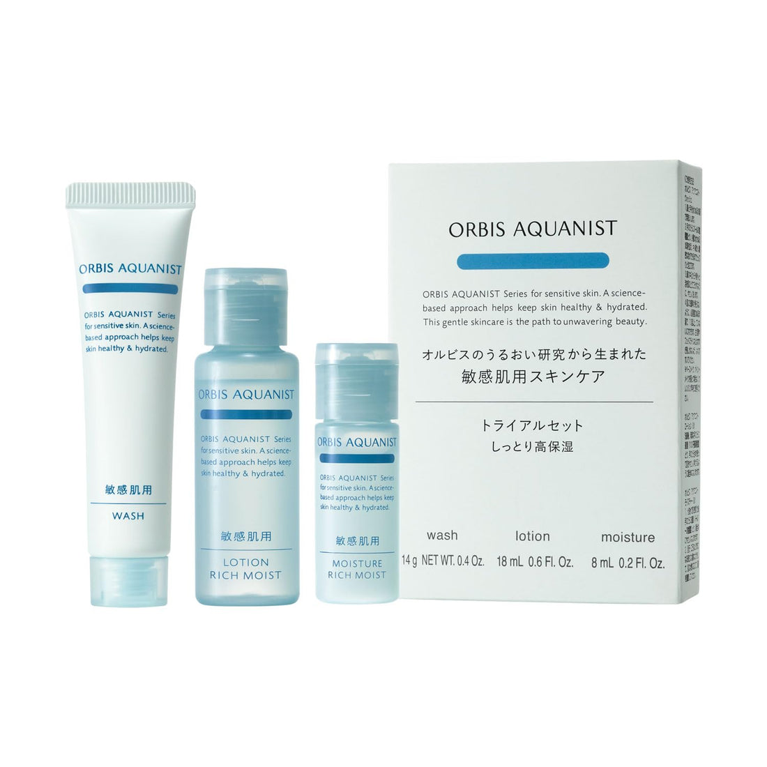 ORBIS Aquanist Trial Set Moisturizing Cleansing Foam and Lotion