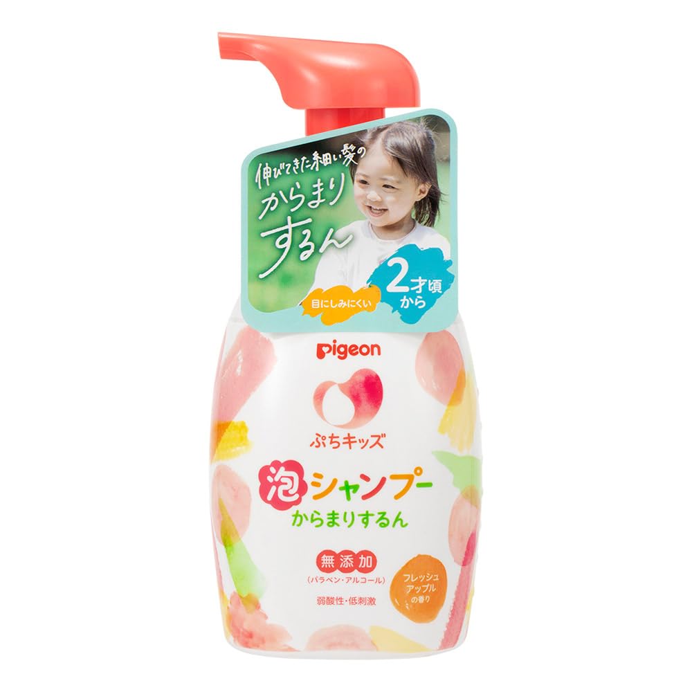 Pigeon Petit Kids Foaming Shampoo Tangle-Smoothing, Fresh Apple Scent 300ml