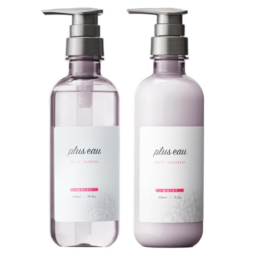 plus eau Shampoo Treatment Melty Silk Beauty Serum Ingredients Included 450ml 2 Bottles Set