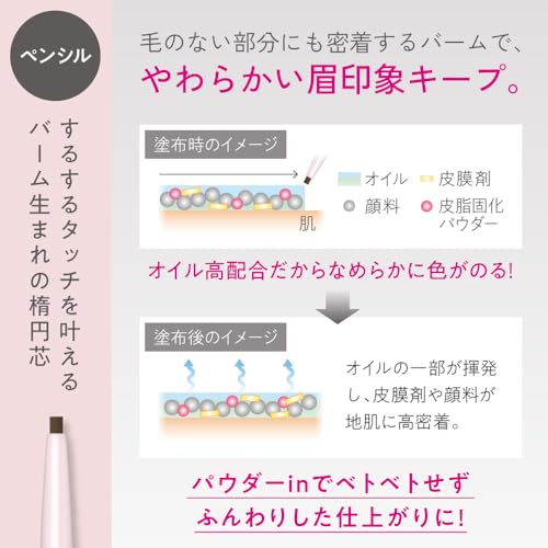 Primavista Style Lock Eyebrow Pencil and Powder Set Light Brown