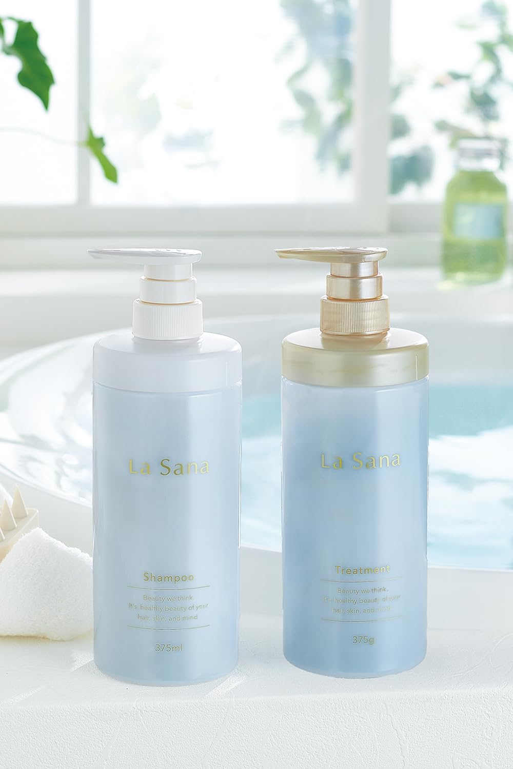 La Sana Aromatic Floral Shampoo Refill 375ml for Japanese Hair Care