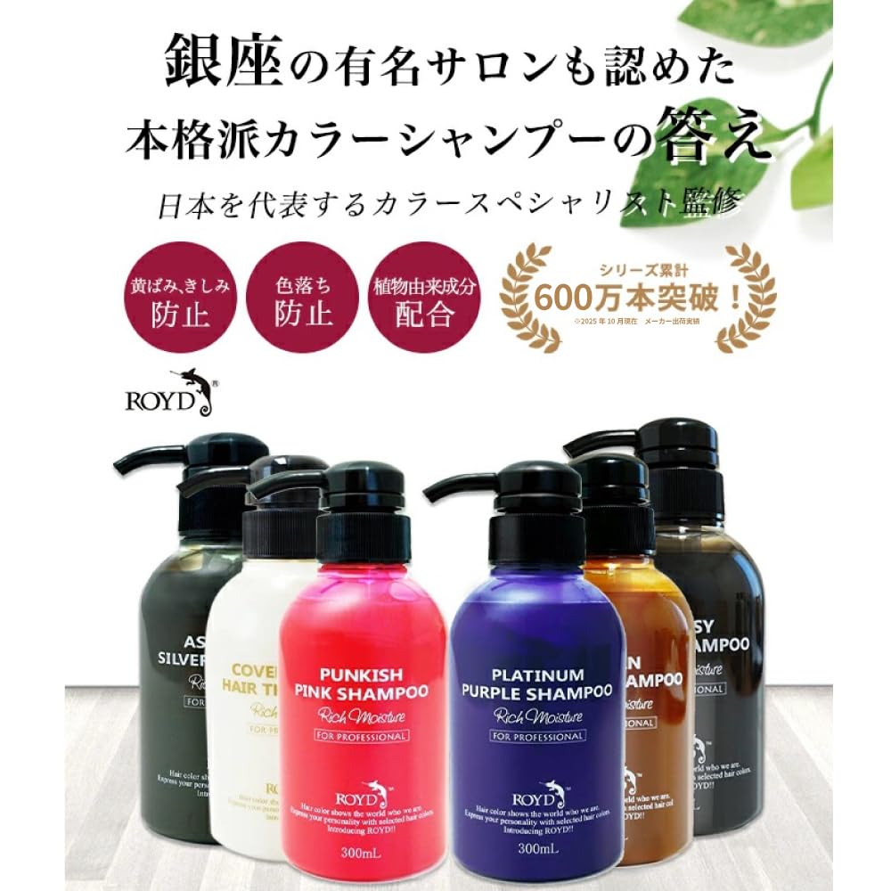 ROYD Roido Color Shampoo Silver 300ml for Japanese Hair Care