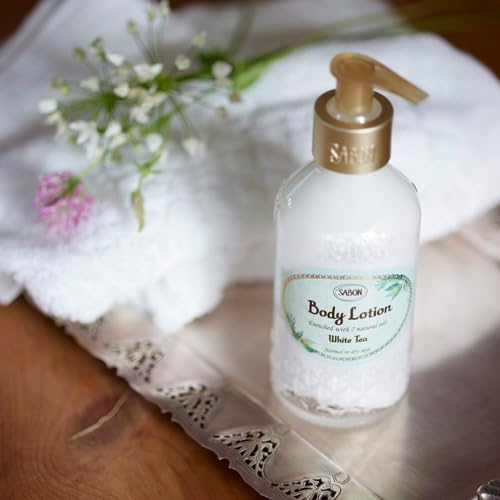 SABON Body Lotion White Tea 200ml with Naturally Derived Ingredients