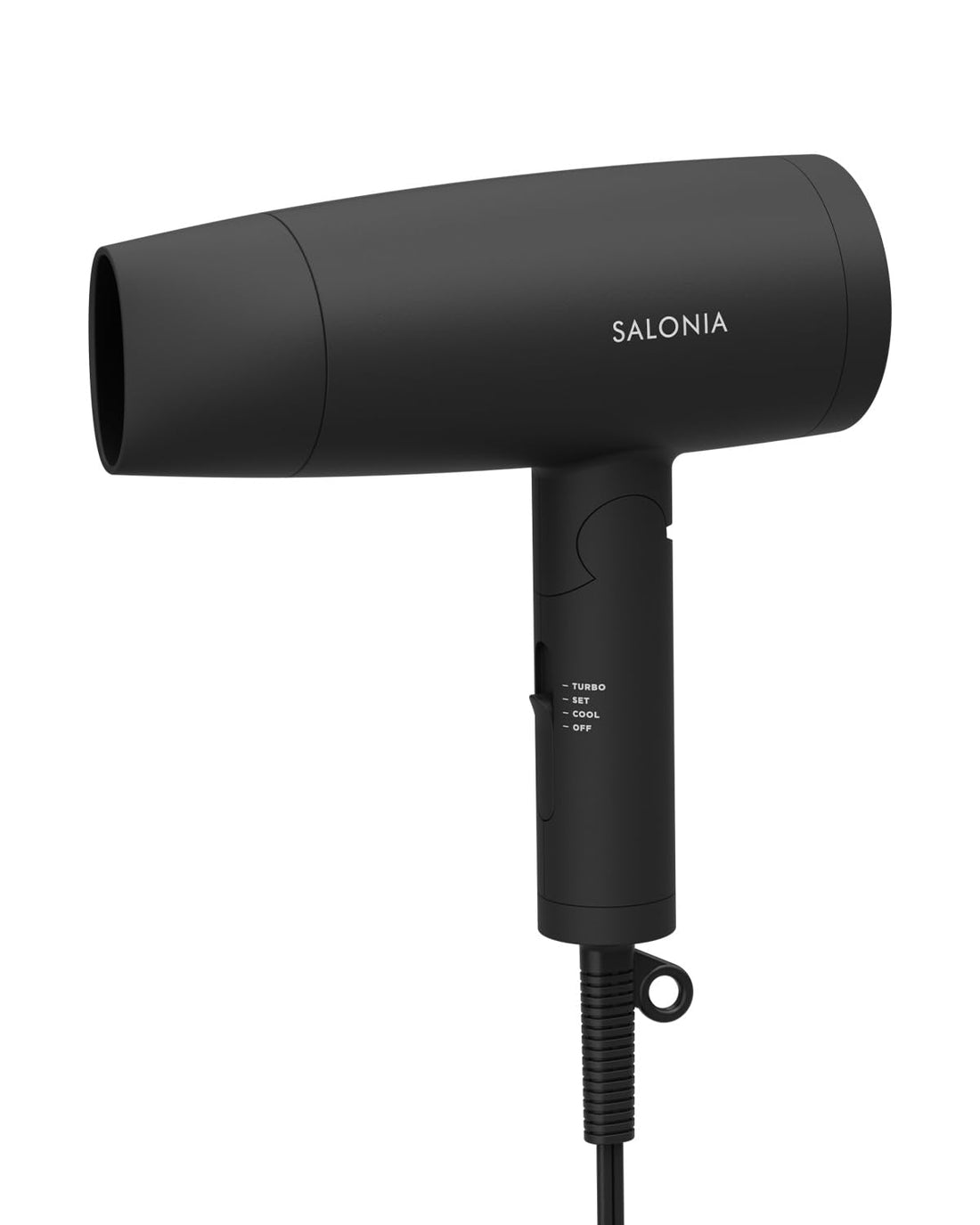 SALONIA Speedy Ion Hair Dryer High Airflow Quick Dry Lightweight Negative Ion Hair Dryer SL-013BK Black