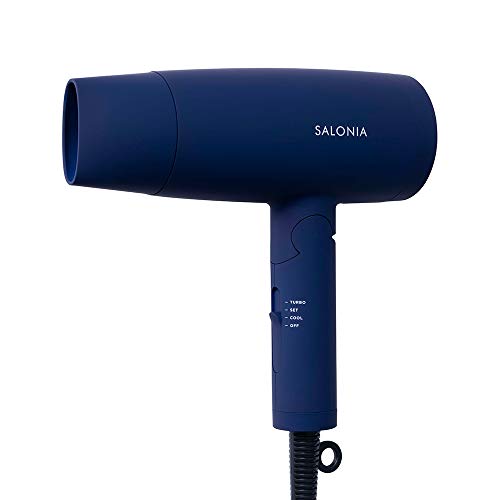 SALONIA Speedy Ion Hair Dryer High Airflow Quick Dry Lightweight Negative Ion Hair Dryer SL-013NV Navy