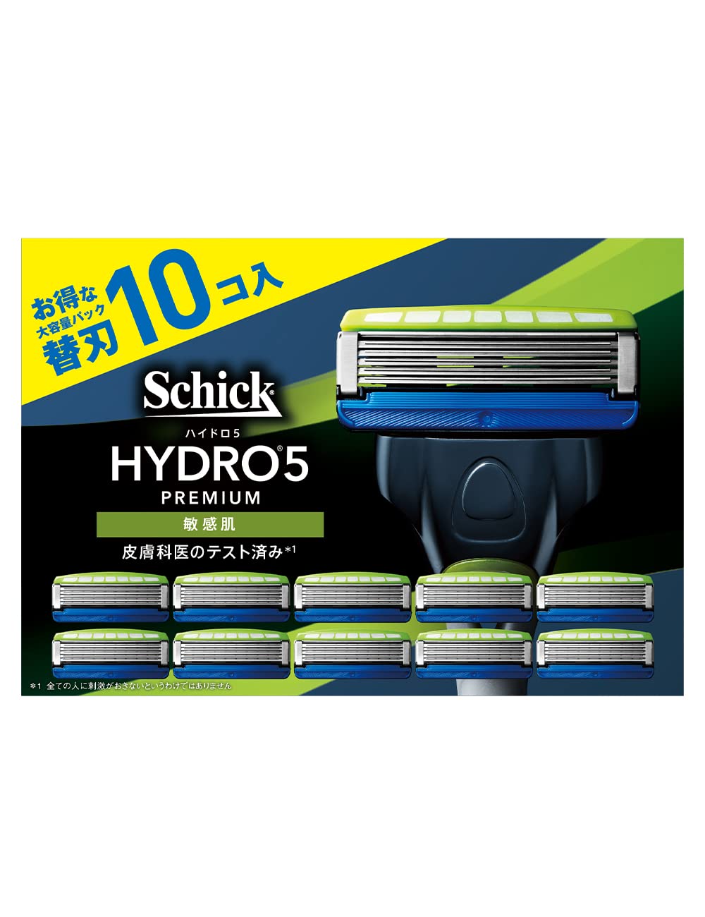Schick Hydro 5 Premium Sensitive Skin Replacement Blades (10 pieces) Razor 【Amazon.co.jp Exclusive】