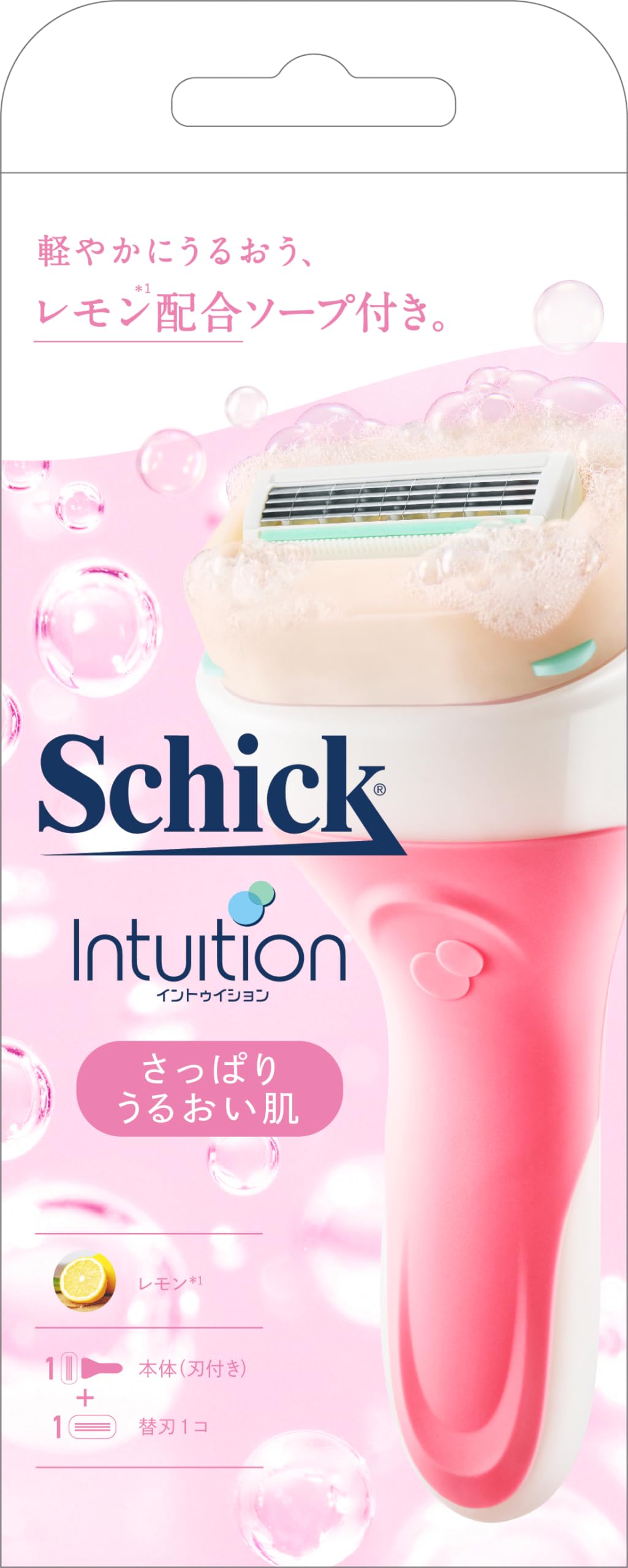 Schick(シック) イントゥイション さっぱりうるおい肌 ホルダー(刃付き+替刃1コ)カミソリ 女性