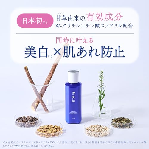 Sekkisei Medicated Brightening Essence Lotion Kit, Lotion 200mL + Emulsion 12-Day Supply