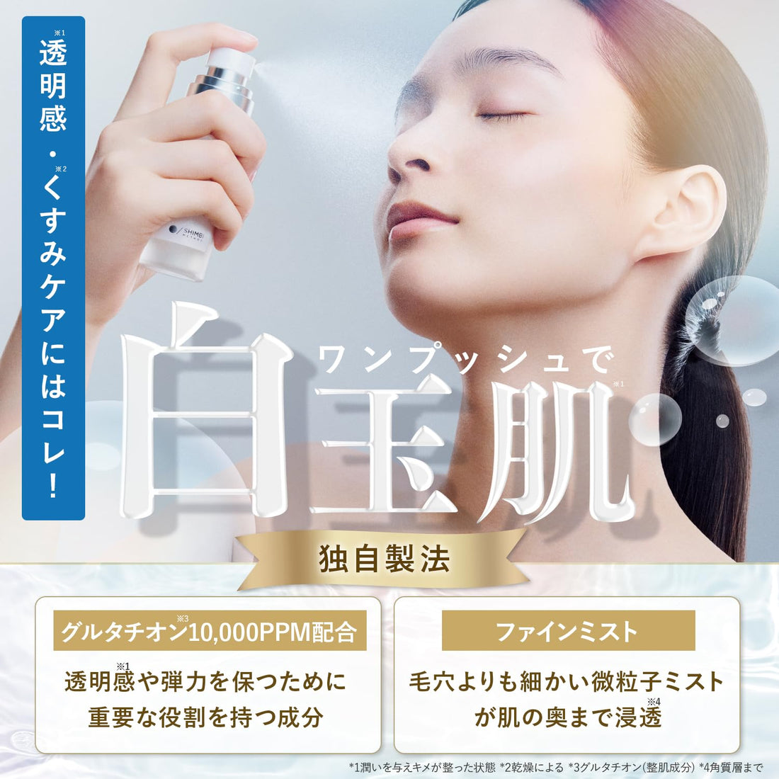 Shimbi Method Glutathione Mist 50ml for Japanese Skincare