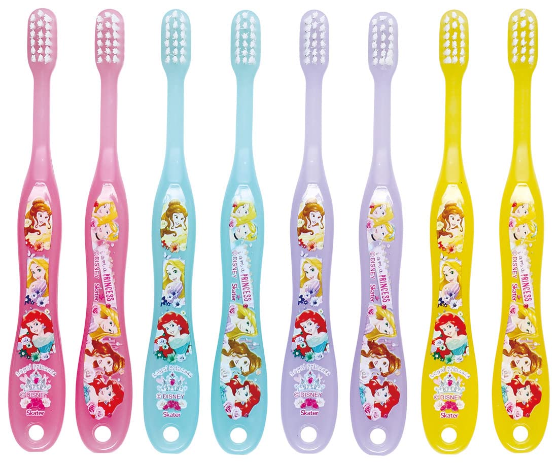 スケーター(Skater) 歯ブラシ 園児用 3-5才 やわらかめ 8本入 14cm ディズニー プリンセス TB5SE-A