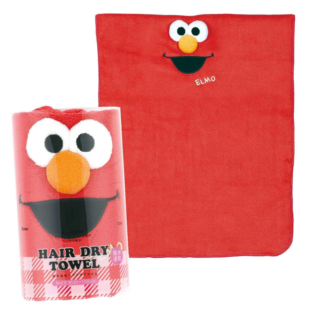 Skater Quick-Dry Hair Dry Towel Elmo 40x100cm