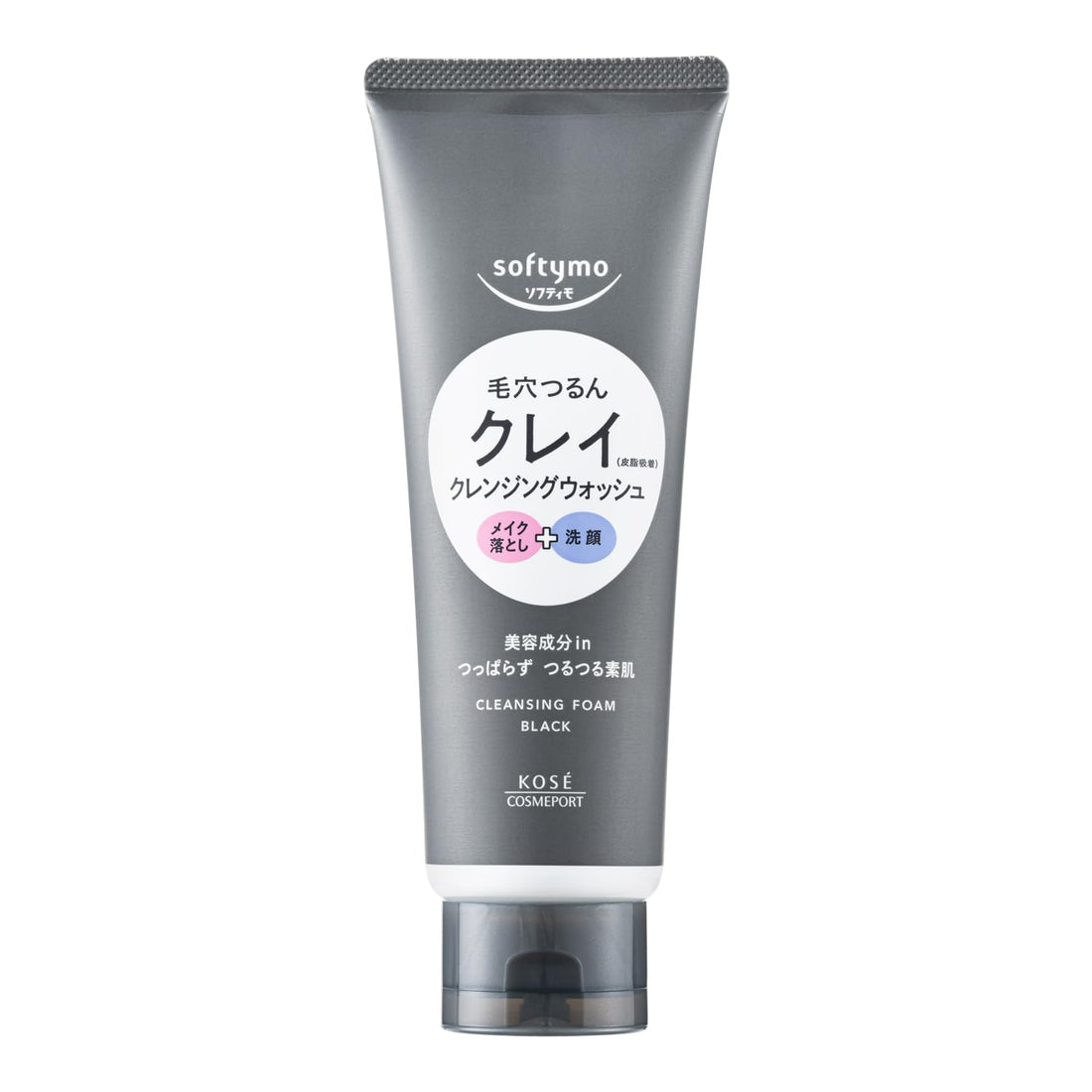 Softymo Cleansing Wash Black 150g for Japanese Skincare