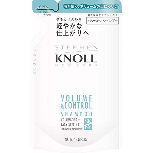 STEPHEN KNOLL Volume Control Shampoo Refill 400mL for Fine Hair