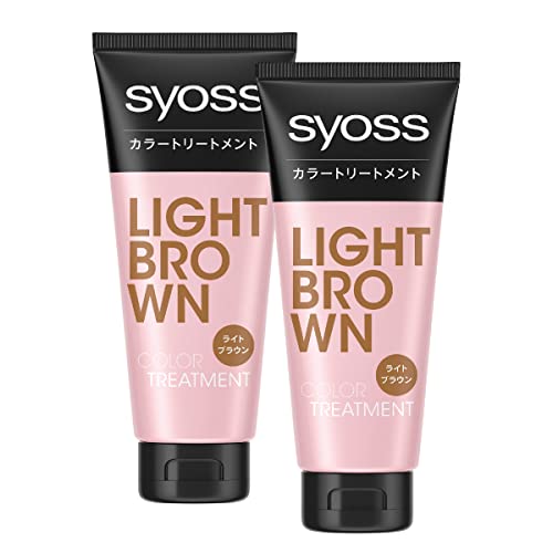 syoss 【サイオス カラートリートメント】ライトブラウン2P+おまけ〔たった1回で白髪が染まる 簡単時短〕180グラム (x 2)