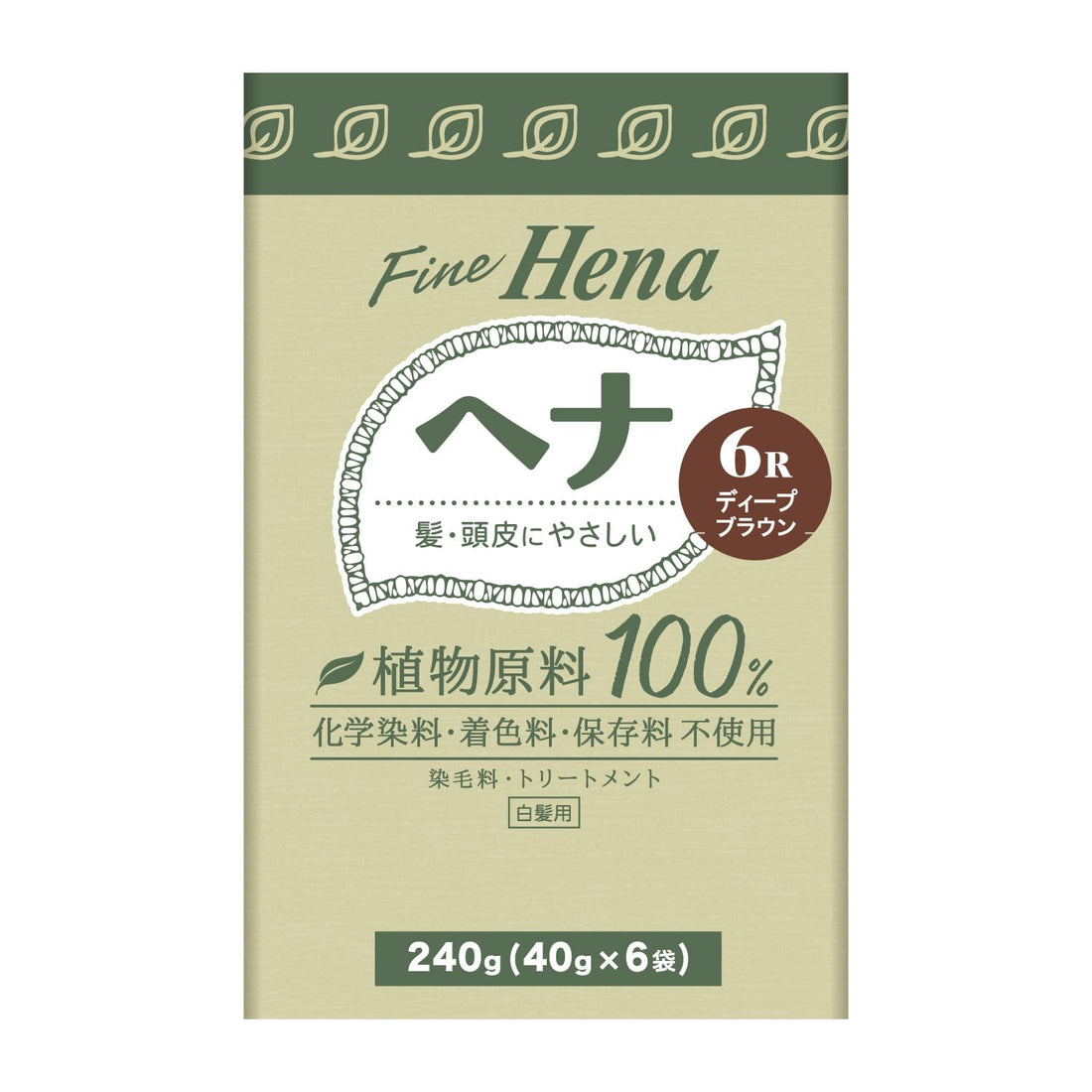Tenstar Henna Fine Henna DEB 40g×6 pieces