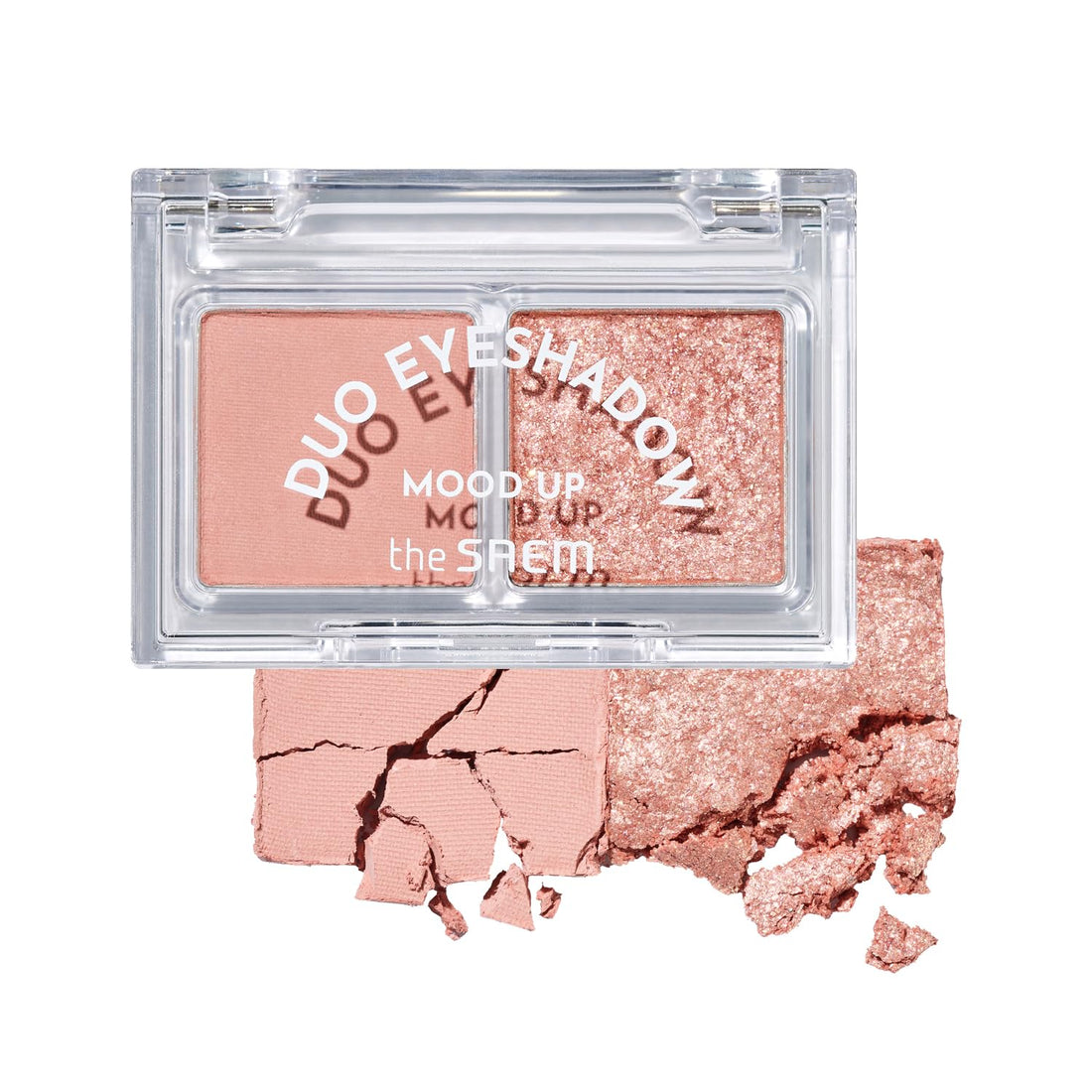 The Saem Mood Up Duo Eyeshadow Sugar Coral CR01 for Vibrant Looks