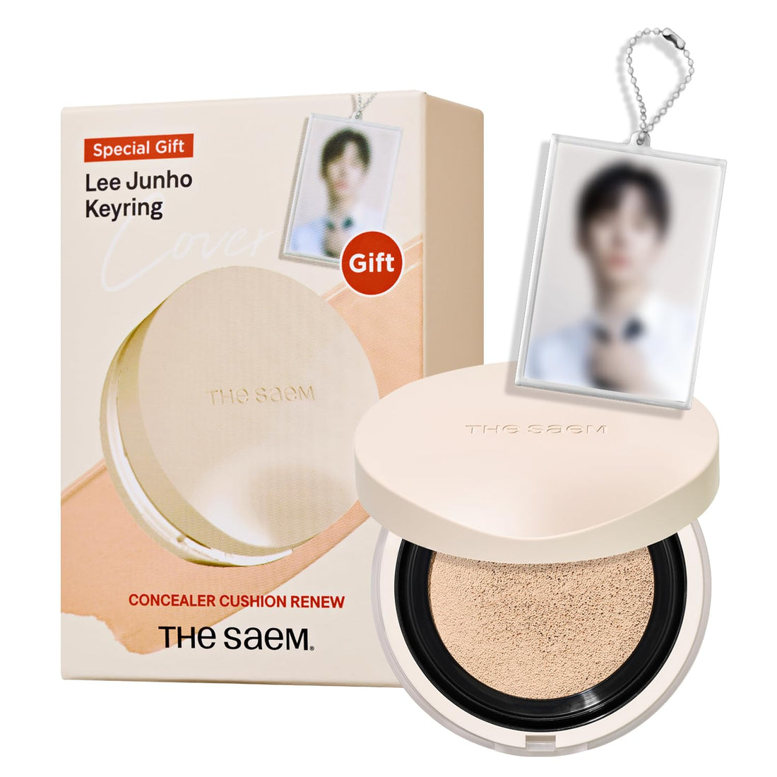 The Saem Cover Perfection Concealer Cushion Renew 1.5 Natural Beige