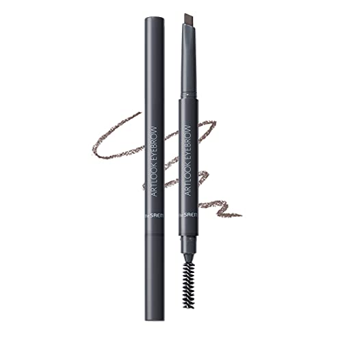 The Saem Crayon à sourcils 2WAY Art Look 02 Brun profond 0466