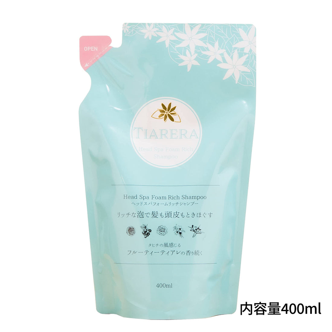 Tiarera Rich Head Spa Foam Shampoo Refill 400mL