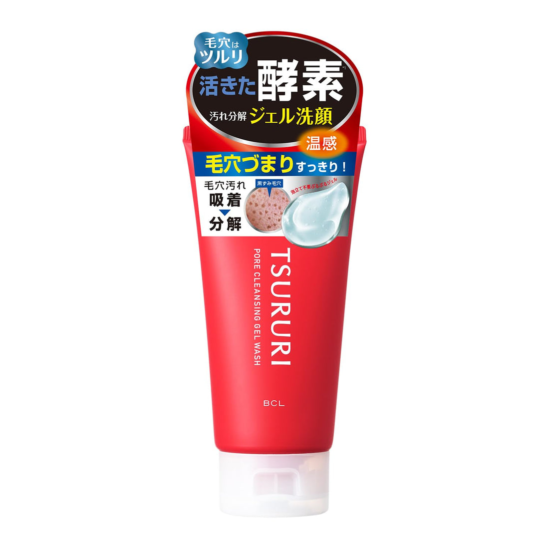 TSURURI Pore Cleansing Gel Facial Wash 110g for Smooth Skin