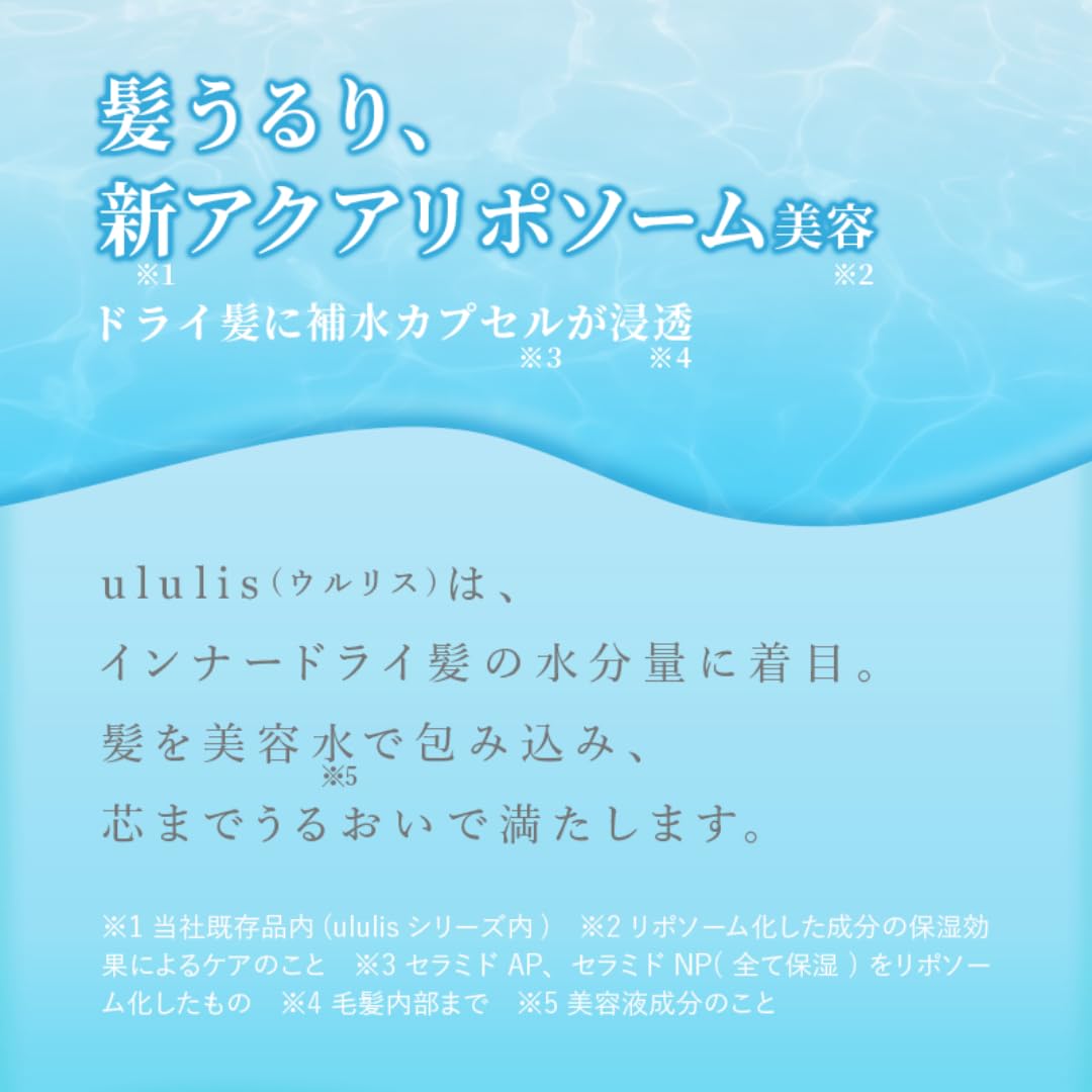 ululis Hair Oil AquaNight Hair Milk 100mL for Japanese Hair Care