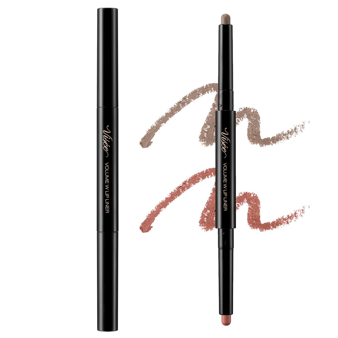 Visee Volume W Lip Liner Peach Beige & Warm Brown 0.5g