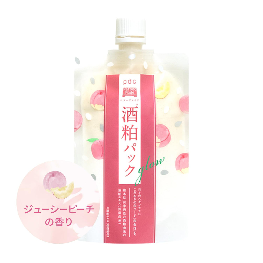 Wafood Made Sake Kasu Pack Glow Peach 170g Japanese Skincare